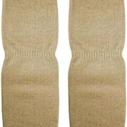 Warm And Soft Leg Warmers | Knitted Woollen Leg Socks | Winter Sports Knee Cap For Men And Women Winter Special- 1 PCS (Beige, Small)-picture-28