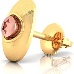 18KT (750) Yellow Gold Minimalist Eterknight Collection Stud Earring For Men - 0.46 Grams (Single Piece)-image-50