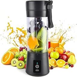 ALWAFLI Portable 6 Leaf Blades Juicer Mixer Blender for Juices, Smoothies, Cold Coffee, Compact Electric Shake Maker Fruits Mixer Juices Grinder for Home, Office, Gym, Travel (Multicolor)-16
