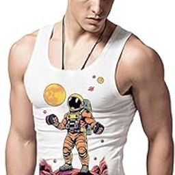 Train Beyond Limits Men's White Gym Vest – Sleeveless Athletic Tank for Workout, Bodybuilding & Fitness – Soft Cotton, Breathable-image-91