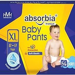 Absorbia Jumbo Baby Pants | Extra Large | 56 Pieces | 12-17 Kgs| Pack of 1-image-19