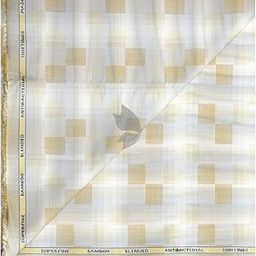 Bamboo Blended with Anti Bacterial benefits Jacquard pattern Gold (Amber) Colour Unstitched Shirt Fabric of 1.6 Mts / VV2371F-image-31