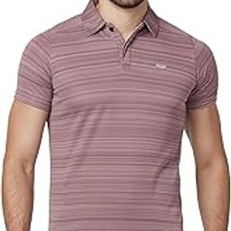 berge' Mens Polyester Dry Fit Collar Wave Stripe Polo Tshirts for Men, Quick Drying & Breathable Fabric, Gym Wear & Workout Tees|Collar Tshirt for Men|Slim Fit Half Sleeve Tshirt|Polo Neck Tshirts-image-71