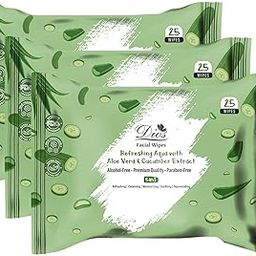 Dios Facial Wipes | Alcohol-Free | Paraben-Free | Refreshing & Moisturizing | 5-in-1 Skincare Benefits (75 Wipes, Aloe Vera Cucumber)-image-17