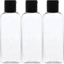 HARRODS 100ml Refillable Travel Bottles for Toiletries (Pack of 5) | Leak-Proof Clear Plastic Containers with Flip Cap | Ideal for Shampoo, Lotion, Cream | TSA-Approved Travel Size Cosmetic Containers-40