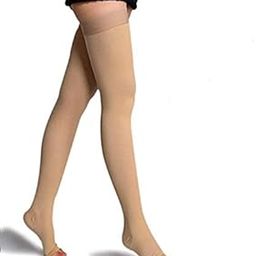 Medical Compression Stockings for Varicose Veins Class 1 Thigh Length (Colour:- Beige | Size:- XXXL)-image-15