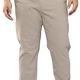 Men's | Smart | Plus Size | Regular Fit | 100% Cotton | Solid | 5 Pockets | Woven | Chinos | Trouser-image-37