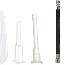 LORJE Exercise Ball Plug Replacement Kit with Needle, Nozzle, and Rubber Hose for Yoga, Pilates, Soccer, Basketball, Volleyball - 8 Pieces-image-52