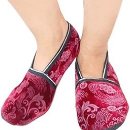 Velvet Winter Warm Loafer for Women's Girl's (Maroon,Freesize)-image-59