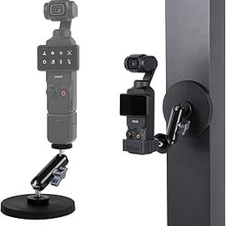 Leenconghui Magnetic Camera Mount with Magic Arm Compatible with DJI Osmo Pocket 3,Insta360 One X4 X3 X2 Go3, Heavy-Duty Magnet Base Stand with 1/4"-20 Thread for Gym, Car Mounting-image-54