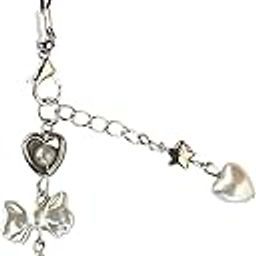 Snowy's Shop Kawaii Peach Heart Bow Star Phone Charm – Y2K Beaded AirPod Strap, Coquette Keychain for Teens, Girls & Women, Korean-Inspired Valentine’s Day & Birthday Gift for Friend, Girlfriend-image-29