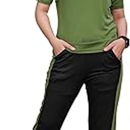 Women's Printed Polyester Lycra Tracksuit Set, Lightweight Stretchable Tracksuit Suit and Gym Outfit with Side Pockets-image-74