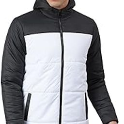 Men’s Long-Sleeve Color Block Hooded Puffer Jacket - Welt Pocket, Lightweight, Casual Winterwear for Men-image-10