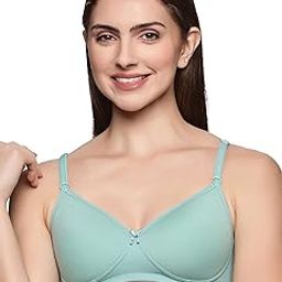 Seamless Thin Padded Everyday Bra | Full Coverage, Non-Wired, Detachable Straps, Cotton Stretch Fabric, Lightweight Support for T-Shirts and Casual Wear (Thin Pad)-image-36