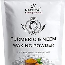 NATURAL health products Turmeric & Neem Waxing Powder | Ayurvedic Hair Remover for Face & Body | Natural & Chemical-Free Waxing Solution for Smooth, Soft & Glowing Skin | 100g Pack-image-37