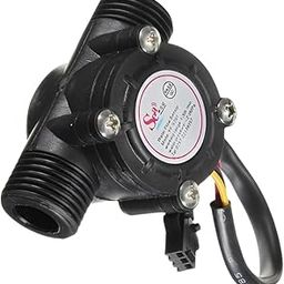 SP Electron YF-S201 1/2'' Water Flow Hall Sensor Control Switch Fluid Flow Meter Flowmeter Counter 1-30L/min (Black)-11