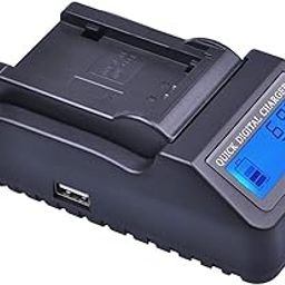 Power Smart Compatible for EN-EL15, EN-EL15C for D7200, D7500, D750, D810, Z7, Z6, Z5, Z6II, Z7II LCD Multifunction Digital Charger with USB Output LCD Fast Auto Cut Battery Charger-18