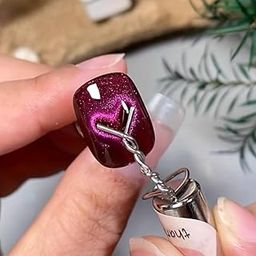 THR3E STROKES HEART MAGNET 3D Cat Eye Gel Polish Nail Magnet Tool for Nail Art Design Magnetic LED Polish Soak Off UV Gel DIY Magnet Stick Manicure Art Tools Kit for Salon Studio or Home (PINHeartMAGNET) (PIN)-15