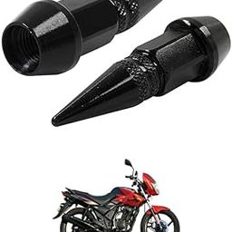 LOVMOTO Universal Spiked Valve Caps,Aluminum Alloy Dustproof and Waterproof Tire Valve Stem Caps, Suitable for Cars, Trucks and Motorcycles (2PCS Black) Comfortable with FLA-me-image-89