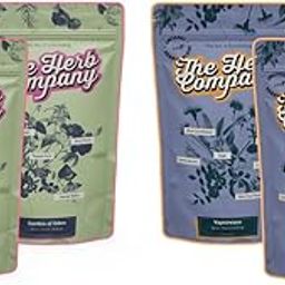 The Herb Company, Tobacco-Free Herbal Mix Smoking Blend, Slow-Burning Aromatic Blends with Lavender and Sage, Spearmint and Rosemary, 80g Total, 4 x 20g Sealed Packs, 100% Organic-image-43