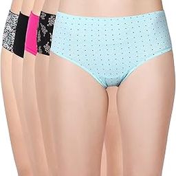 CR18 Mid Waist Hipster Cotton Panty - Colors May Vary - Pack of 5-picture-42
