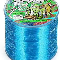 Sougayilang Fishing Line Nylon String Cord Clear Fluorocarbon Strong Monofilament Fishing Wire-Blue-8.0#-picture-29