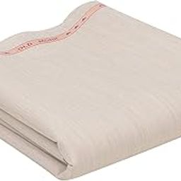Unstitched PolyBlend Safari Suit Fabric (2.8m-58 Panna) in Cream [MSP359]-image-82