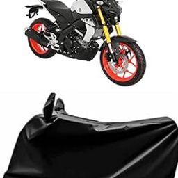 RAIN SPOOF Waterproof Bike Body Cover Compatible with Yamaha MT-15 Dust Proof Cover Protects from Rain and Sunlight Uv Proof | Black-32