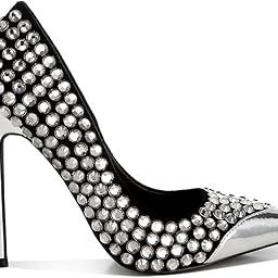 Womens Diamante Embellished Pumps-image-52