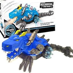 VGRASSP Mist Spraying Mechanical Robot Dragon Toy with LED Light and Sound Toy for Kids (Random Color)-14