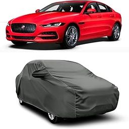 AOSIS® 100% Waterproof Car Body Cover Compatible with Jaguar XE with Mirror Pocket | 3 Layered Thick Fabric | 100% Rain Proof | Weather Proof | Dust Proof (Grey)-picture-17