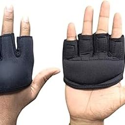 AASHRAY Mikado Cricket Fielding and Catching Gloves for Adults - Half Finger, Lightweight Training Gloves with Strategic Padding and Secure Grip-image-47