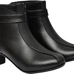 SF Women’s Boots – Elegant Artificial Leather Boots | Stylish, Vegan-Friendly, Durable & Comfortable for All-Day Wear | Color Black-image-4