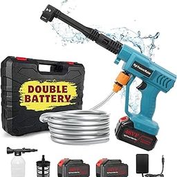 TEXUM Battery Pressure Washer,Portable Power Cleaner with 60 Bar Pressure and 48V Battery Pressure Washer with Nozzle, Ideal for Cars,Home, Garden.-image-20