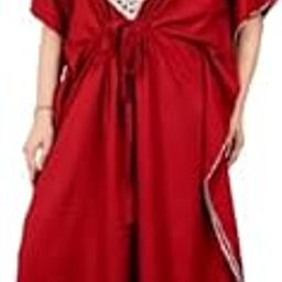 Royal Plum Traditional Hand-Mirror Work Kaftan Maxi-image-27