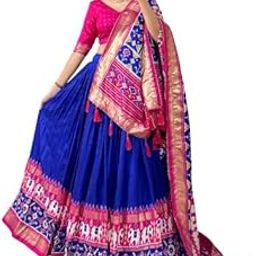Woman's perfectly blended Tussar silk lehenga for festive season to charm your look-image-86