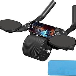 YAGVIZ 2024 New Ab roller Wheel, Automatic Rebound 2 In 1 For Abs Workout, Abdominal Fitness Wheel for men women, Dynamic Core Trainer Plank Exercise Wheels with Phone Stand For Home Gym Fitness-14