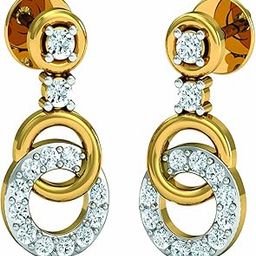 Yellow Gold 14KT Cubic Zirconia Stud Earring AVE497YB-image-72