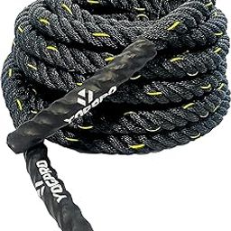 Yogpro Professional Heavy Duty Poly Dacron Battle Exercise Training Rope, Wear Resistant Thick Battle Rope for Cross fit Workout | Home Workout Equipment (15 Meter)-image-6
