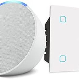 Amazon Echo Pop (White) Combo with HomeMate Wi-Fi Smart 4 Gang Touch Switch (White)-4