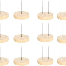 LOOM TREE® 12x Doll Stands Craft Decoration Round Base Portable DIY Wooden Base Support | Needlecrafts & Yarn | Spinning & Felting | Roving Wool & Fibers-picture-14