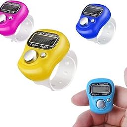 Mantravib® (2 Pcs) Portable Digital Jaap Mala Counter with Detachable Tasbeeh, Rotating Prayer Beads Misbaha Mantra Jap Finger Counter for Prayer jaap Counter-17