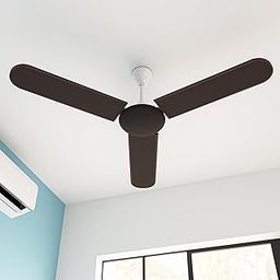 Kuber Industries PVC Ceiling Fan Cover Full Dustproof with attachable end closure | Fan Protector for 3 Blades and Center Cover | Plain - Brown-15