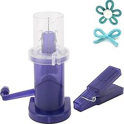 Zorzel Handoperated Knitting Machine,Hand Spool Knitter, Mini Hand Operated Knitting Machine, Easy Knitting Sewing Tool for DIY Bracelet Weave, Embellish Clothing-12