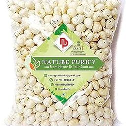 Nature Purify Plain Phool Makhana- Fresh Fox Nuts, Healthy Snacks, Ready to Eat & Cook Foxnuts, Raw Popped Lotus Seeds Makhanas (500g)-image-68