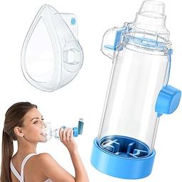 Ramixi Inhaler Spacer for Adult and Kids NESSI OTC SPACER (Blue/Adult)-11