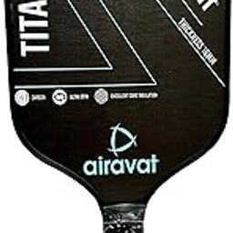 Airavat Titan Pickleball Paddle Racket Pack of 1 Piece for Men & Women, Pure Carbon, Lightweight, Comfort Cushion Grip, Max Spin & Control Pickle Ball Racket (Black)-image-30