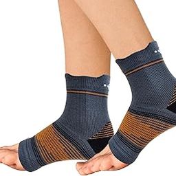Neuropathy Pain Relief Cooling Compression Socks for Men & Women - Ecosync Ortho Bamboo Cotton Nano, Copper, Orange , Best Rated, Open Toe, Injury Recovery.-20
