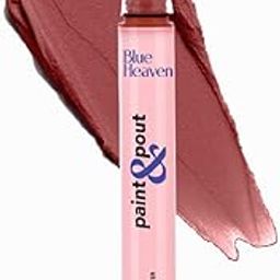Blue Heaven Paint & Pout Airwhipped Lip Cream, Lightweight, Transfer Proof soft Matte Lipstick for women infused with Cupuacu Butter & Cranberry Oil, Candied Rose 2ml-20