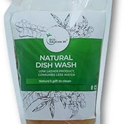 EcoSwachh 3R Natural & Organic Dishwash Liquid Gel | Lemon & Tamarind | Refill Pouch | Leaves No Residue, Grease Cleaner |For All Utensils, 1 Ltr-image-73